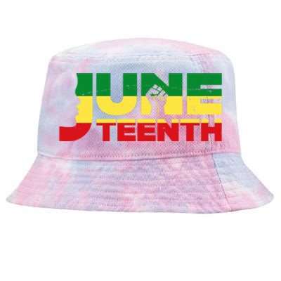 Juneteenth 1865 Freedom Black Pride Tie-Dyed Bucket Hat