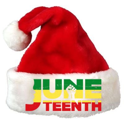 Juneteenth 1865 Freedom Black Pride Premium Christmas Santa Hat