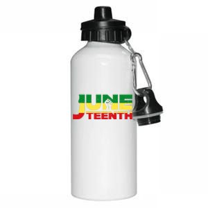 Juneteenth 1865 Freedom Black Pride Aluminum Water Bottle