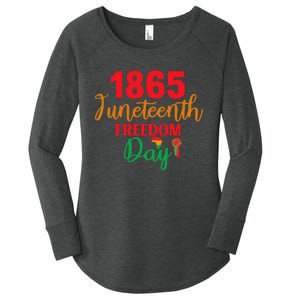 Juneteenth 1865 Freedom Day Celebration Women's Perfect Tri Tunic Long Sleeve Shirt