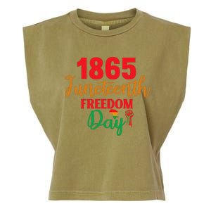 Juneteenth 1865 Freedom Day Celebration Garment-Dyed Women's Muscle Tee