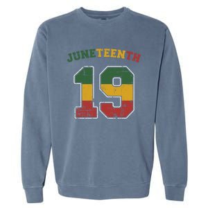 Juneteenth 19 Frican Independence And Freedom 1865 Gift Garment-Dyed Sweatshirt