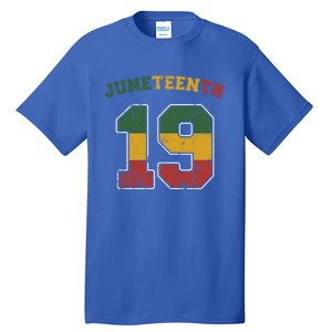 Juneteenth 19 Frican Independence And Freedom 1865 Gift Tall T-Shirt