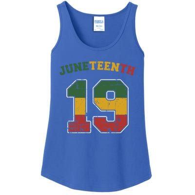 Juneteenth 19 Frican Independence And Freedom 1865 Gift Ladies Essential Tank