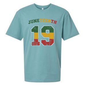 Juneteenth 19 Frican Independence And Freedom 1865 Gift Sueded Cloud Jersey T-Shirt