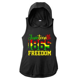 Juneteenth 1865 Freedom Day Black History Mom Mother's Day Gift Ladies PosiCharge Tri-Blend Wicking Draft Hoodie Tank