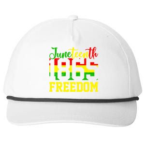 Juneteenth 1865 Freedom Day Black History Mom Mother's Day Gift Snapback Five-Panel Rope Hat