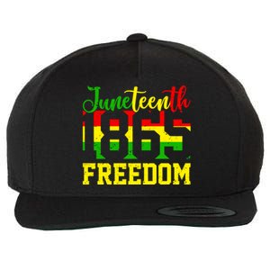 Juneteenth 1865 Freedom Day Black History Mom Mother's Day Gift Wool Snapback Cap