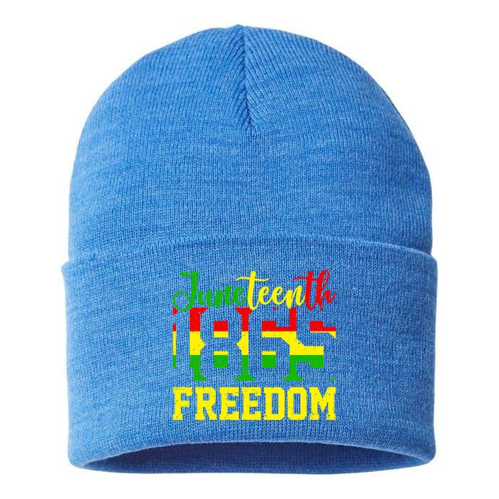 Juneteenth 1865 Freedom Day Black History Mom Mother's Day Gift Sustainable Knit Beanie