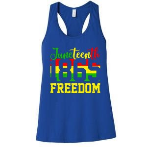 Juneteenth 1865 Freedom Day Black History Mom Mother's Day Gift Women's Racerback Tank