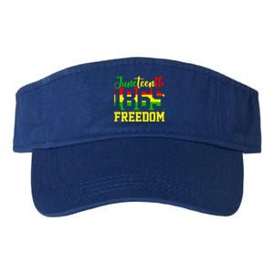 Juneteenth 1865 Freedom Day Black History Mom Mother's Day Gift Valucap Bio-Washed Visor