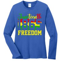 Juneteenth 1865 Freedom Day Black History Mom Mother's Day Gift Ladies Long Sleeve Shirt