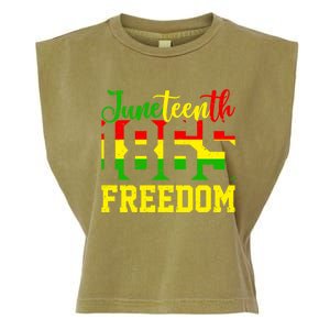 Juneteenth 1865 Freedom Day Black History Mom Mother's Day Gift Garment-Dyed Women's Muscle Tee