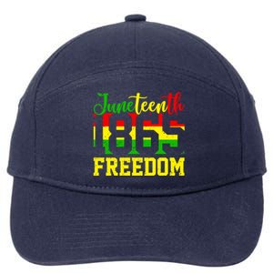 Juneteenth 1865 Freedom Day Black History Mom Mother's Day Gift 7-Panel Snapback Hat