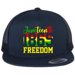 Juneteenth 1865 Freedom Day Black History Mom Mother's Day Gift Flat Bill Trucker Hat