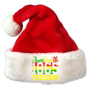 Juneteenth 1865 Freedom Day Black History Mom Mother's Day Gift Premium Christmas Santa Hat