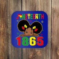 Juneteenth 1865 Freedom Independence African Melanin Great Gift Coaster