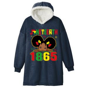 Juneteenth 1865 Freedom Independence African Melanin Great Gift Hooded Wearable Blanket