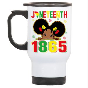 Juneteenth 1865 Freedom Independence African Melanin Great Gift Stainless Steel Travel Mug