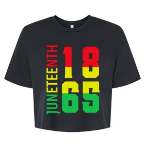 Juneteenth 1865 Freedom Day Celebration Bella+Canvas Jersey Crop Tee