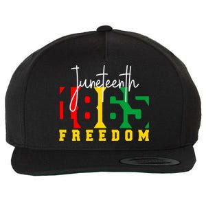 Juneteenth 1865 Freedom Day Pride Black Usa Afro Gift Wool Snapback Cap