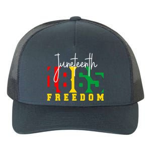 Juneteenth 1865 Freedom Day Pride Black Usa Afro Gift Yupoong Adult 5-Panel Trucker Hat