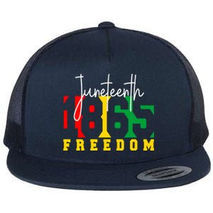 Juneteenth 1865 Freedom Day Pride Black Usa Afro Gift Flat Bill Trucker Hat