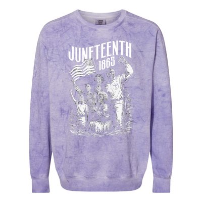 Junenth 1865 Funny Gift Colorblast Crewneck Sweatshirt