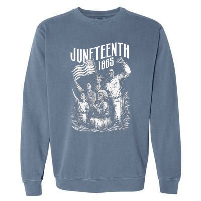 Junenth 1865 Funny Gift Garment-Dyed Sweatshirt