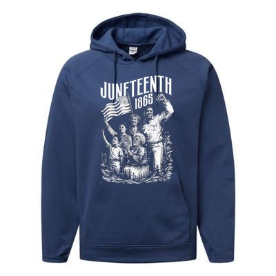 Junenth 1865 Funny Gift Performance Fleece Hoodie