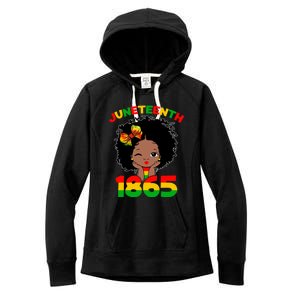 Juneteenth 1865 Freedom Independence Melanin African Gift Women's Fleece Hoodie