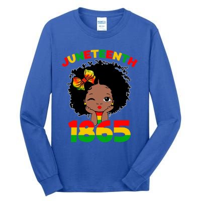 Juneteenth 1865 Freedom Independence Melanin African Gift Tall Long Sleeve T-Shirt