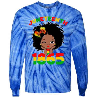 Juneteenth 1865 Freedom Independence Melanin African Gift Tie-Dye Long Sleeve Shirt