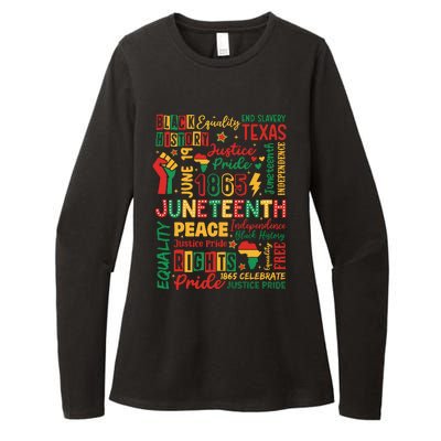 Juneteenth 1865 Freedom Equality Awareness Womens CVC Long Sleeve Shirt