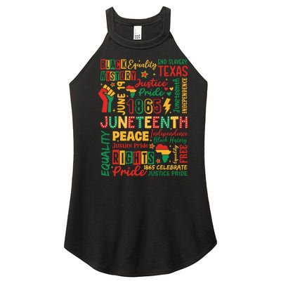 Juneteenth 1865 Freedom Equality Awareness Women’s Perfect Tri Rocker Tank