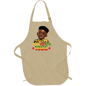 Juneteenth 1865 Freedom African Kente Black Great Gift Full-Length Apron With Pockets