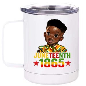 Juneteenth 1865 Freedom African Kente Black Great Gift 12 oz Stainless Steel Tumbler Cup