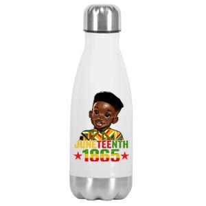 Juneteenth 1865 Freedom African Kente Black Great Gift Stainless Steel Insulated Water Bottle