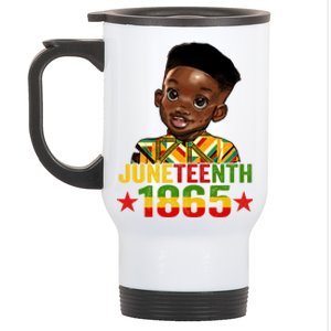 Juneteenth 1865 Freedom African Kente Black Great Gift Stainless Steel Travel Mug