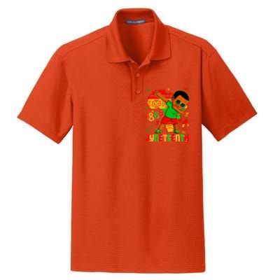 Juneteenth 1865 Freedom Black History Month Gift Dry Zone Grid Polo