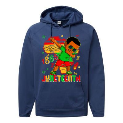 Juneteenth 1865 Freedom Black History Month Gift Performance Fleece Hoodie