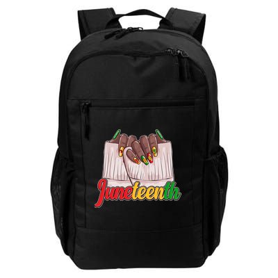 Juneteenth 1865 Finger Nails Manicure Backpack