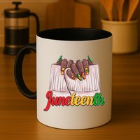 Juneteenth 1865 Finger Nails Manicure Mug