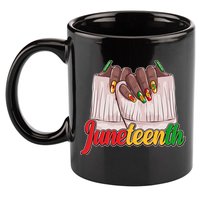 Juneteenth 1865 Finger Nails Manicure 11oz C Handle Ceramic Mug