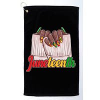 Juneteenth 1865 Finger Nails Manicure Golf Towel