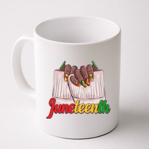 Juneteenth 1865 Finger Nails Manicure Coffee Mug