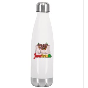 Juneteenth 1865 Finger Nails Manicure Stainless Steel Insulated Water Bottle