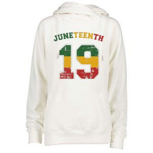 Juneteenth 19 for african independence and freedom 1865 Womens Funnel Neck Pullover Hood