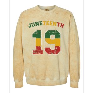 Juneteenth 19 for african independence and freedom 1865 Colorblast Crewneck Sweatshirt