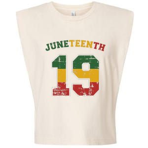 Juneteenth 19 for african independence and freedom 1865 Garment-Dyed Women's Muscle Tee